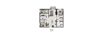unit c1 floor plan  the residences at sawmill estates