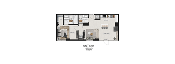 a floor plan of unit l1  1 bedroom