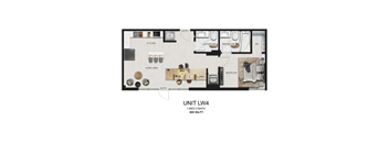 the life 2 bedroom floor plan