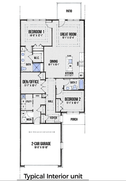 2 Bedroom 2 Bathroom with Den at Encore at West Valley, White Lake, MI, Michigan