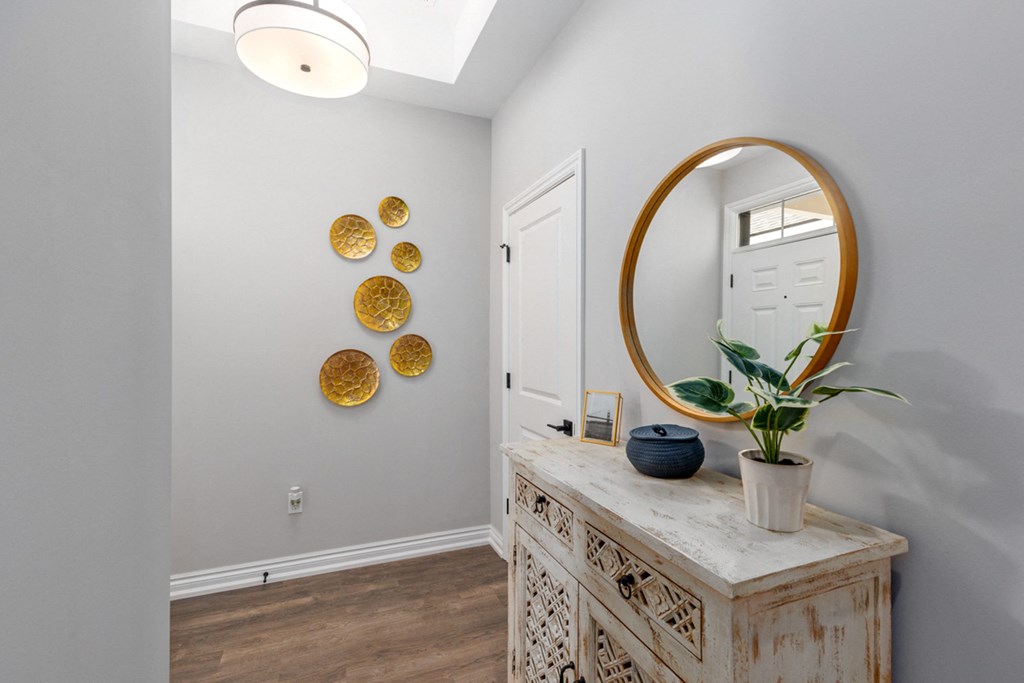 Elegant Decors in living room at Encore at West Valley, White Lake, MI, Michigan, 48386