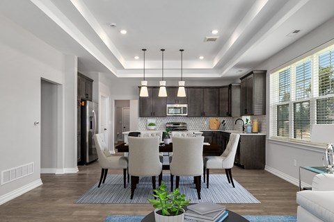 Fully Equipped Kitchens And Dining at Encore at West Valley, White Lake, MI, Michigan
