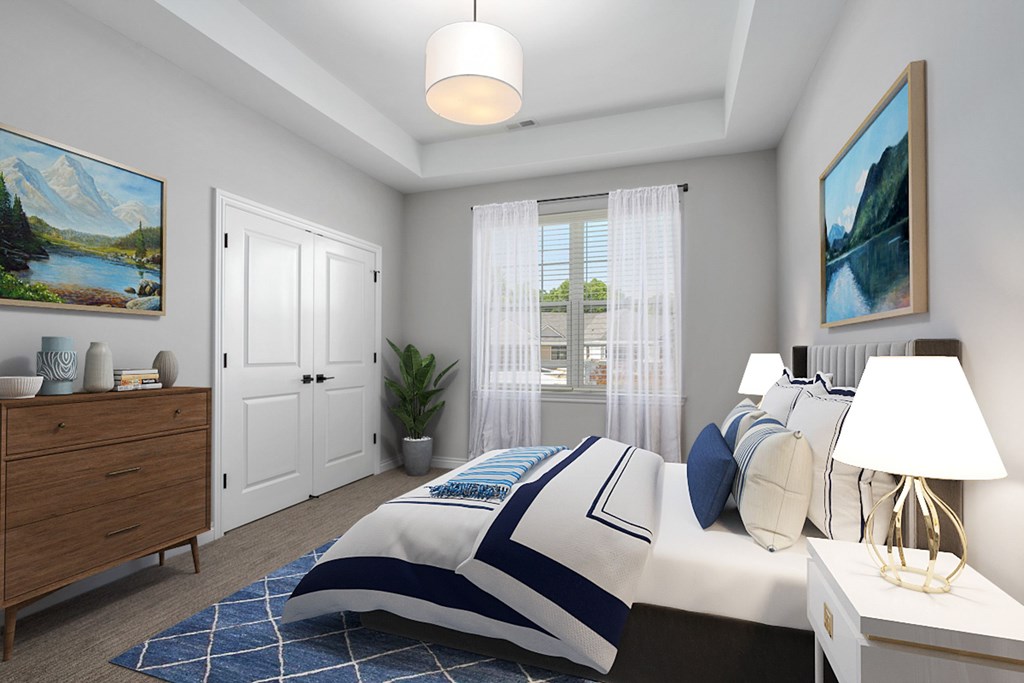 Bedroom With Plenty Of Natural Lights at Encore at West Valley, White Lake, MI, Michigan, 48386