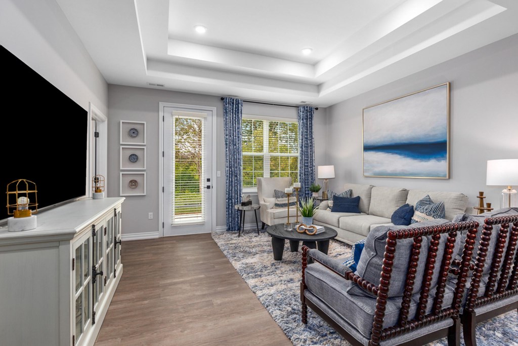 Living Room With Plenty Of Natural Lights at Encore at West Valley, White Lake