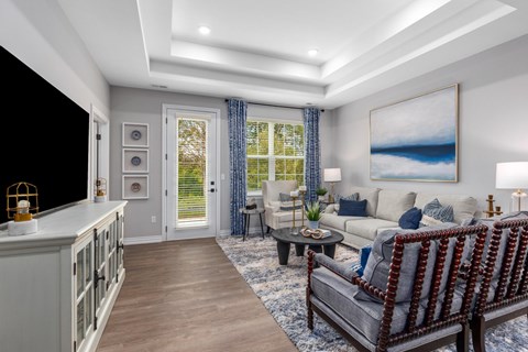 Living Room With Plenty Of Natural Lights at Encore at West Valley, White Lake