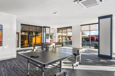 Ping Pong Table at Ovation at Meeker 55+ Senior Apartments, Washington
