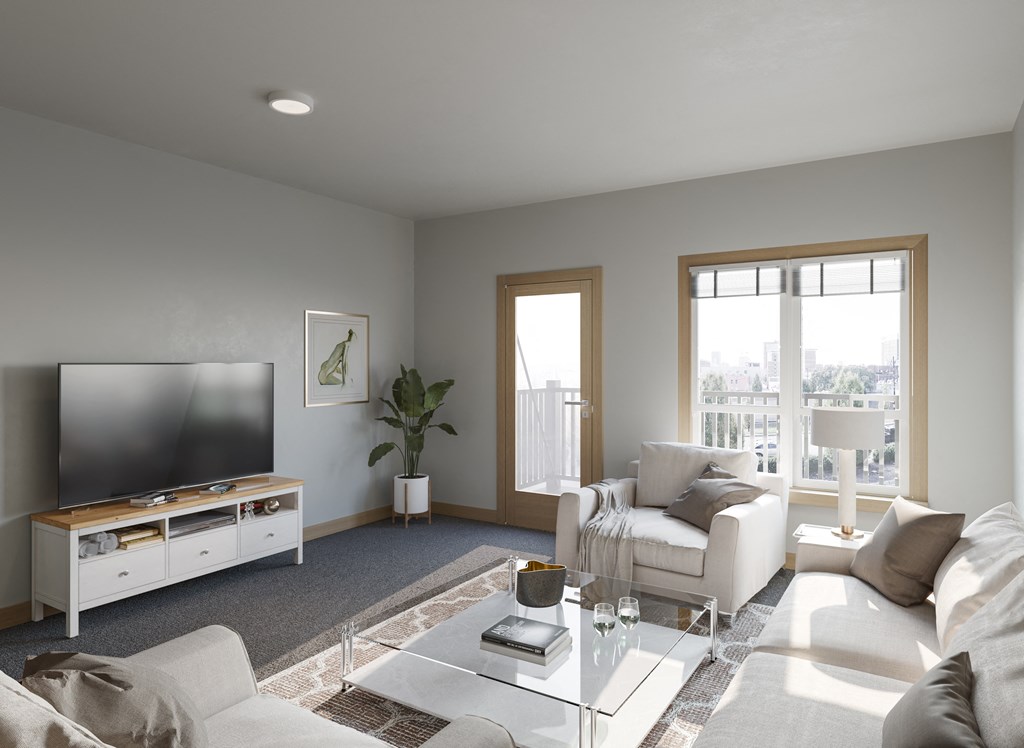 Rendering of a furnished Living room