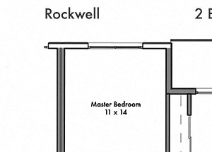 2 Bedroom 2 Bathroom Floor Plan 2 Bedroom 2 Bathroom Floor Plan at Discovery West, Washington