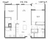 2 Bed 2 Bath Floor Plan 2 Bed 2 Bath Floor Plan at Discovery West, Washington, 98029
