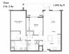 Two Bed Two Bath Floor Plan Two Bed Two Bath Floor Plan at Discovery West, Issaquah, Washington
