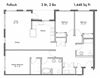 3 Bed, 2 Bath Floor Plan 3 Bed, 2 Bath Floor Plan at Discovery West, Issaquah, Washington