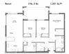 Three Bed Two Bath Floor Plan Three Bed Two Bath Floor Plan at Discovery West, Issaquah, WA, 98029