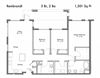 3 Bed, 2 Bath Floor Plan 3 Bed, 2 Bath Floor Plan at Discovery West, Issaquah, 98029
