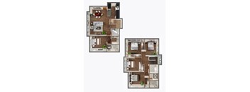 5 Bedroom townhouse Floor Plan at Panorama, Washington, 98065