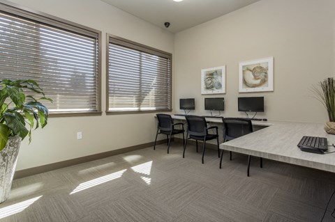 Business Center with Computer Stations
