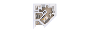 Cabernet Floorplan at Solera Apartments, Renton, WA