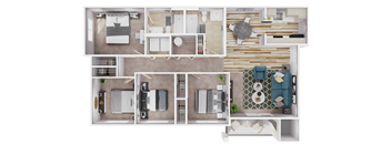 Ranier Floor Plan at Creston Point, Seattle, WA, 98178