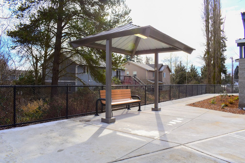 Outdoor Bench with cover