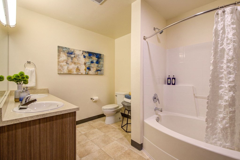 Bathroom With Bathtub at Discovery West, Washington