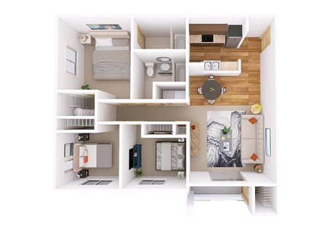 A series of images showing different rooms of a house.