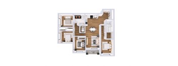 Four Bedroom Two Bathroom Apartment Home