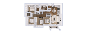 Magnolia Floor Plan at Four Corners Apartments, Everett