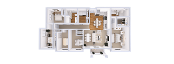 Maple Floor Plan at Four Corners Apartments, Washington