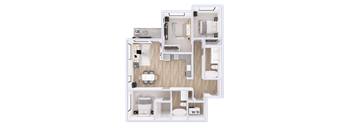 Merlot Floorplan at Solera Apartments, Washington
