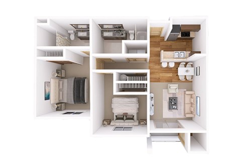 A series of images showing different rooms of a house.