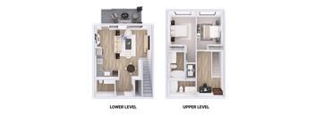 Rose Floorplan at Solera Apartments, Renton, WA