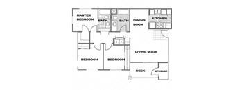 3 Bedroom, 2 Bath