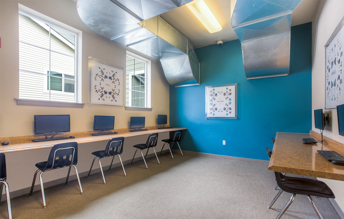 Business Center at The Seasons at Lea Hill Village, Washington