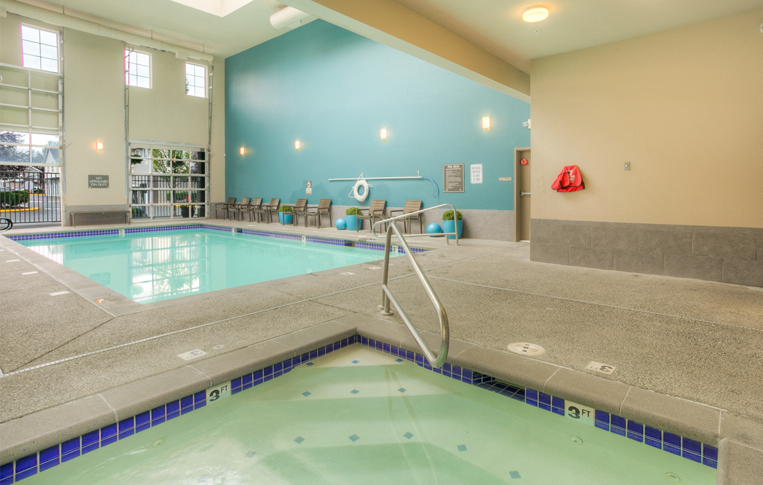 Indoor Pool at The Seasons at Lea Hill Village, Auburn