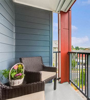 Private Patio or Balcony with Storage