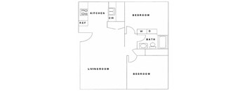 2 Bedroom, 1 Bath