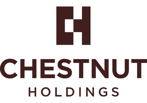 A logo with the text Chestnut Holdings.