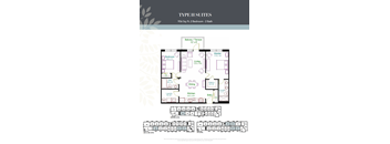 A diagram of a Type H suite with a floor plan and elevation.