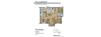 A floor plan for a home with a master bedroom suite and a patio deck.