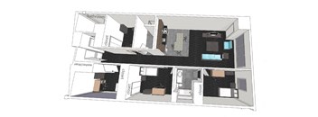 Region2 Floor Plan at Arbor Lofts, Michigan