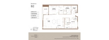 the floor plan of residence b2