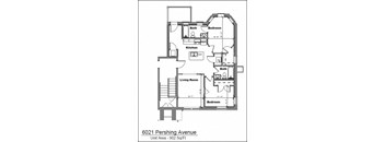 a floor plan for a house with a living room and a dining room