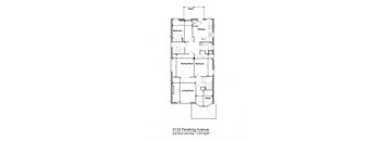 the floor plan of the third level of the home shows the bedroom and living room