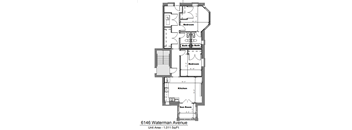 floor plan of the first floor of the house
