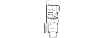 floor plan of the upper level of a house
