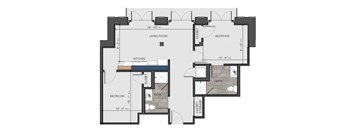 a floor plan of aria on the avenue