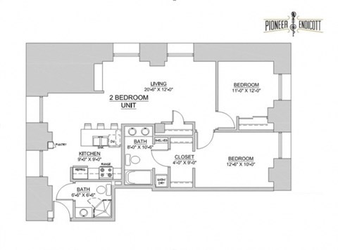 Pioneer Endicott Floorplan