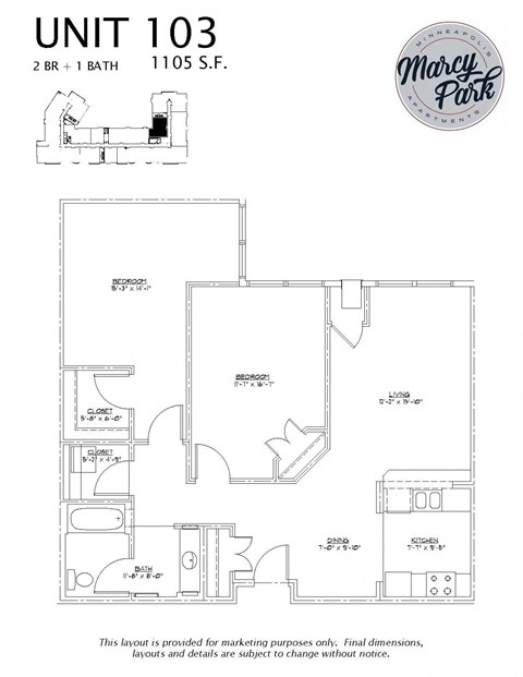 Marcy Park  Apartments floorplan