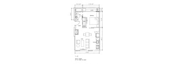 the floor plan of the condo