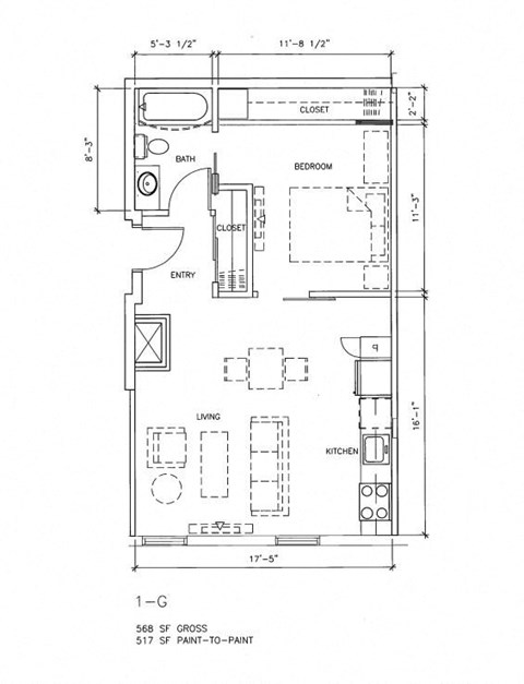 the floor plan of the condo