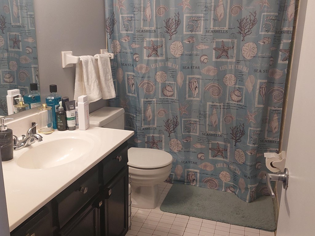 a small bathroom with a sink toilet and shower